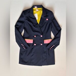 NEW L’atiste Medium Satin Blazer Jacket Anime Preppy Barbie Academia Artsy Chic